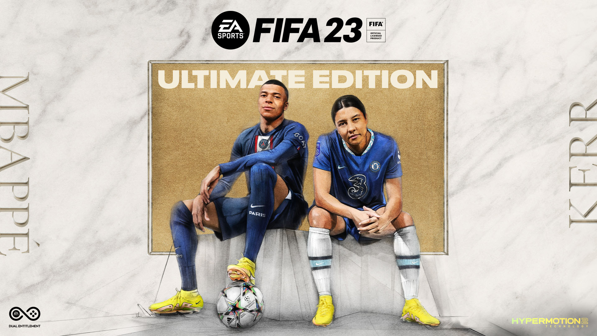 EA Sports FIFA 22 featuring French striker Kylian Mbappe and Australia top female striker Sam Kerr